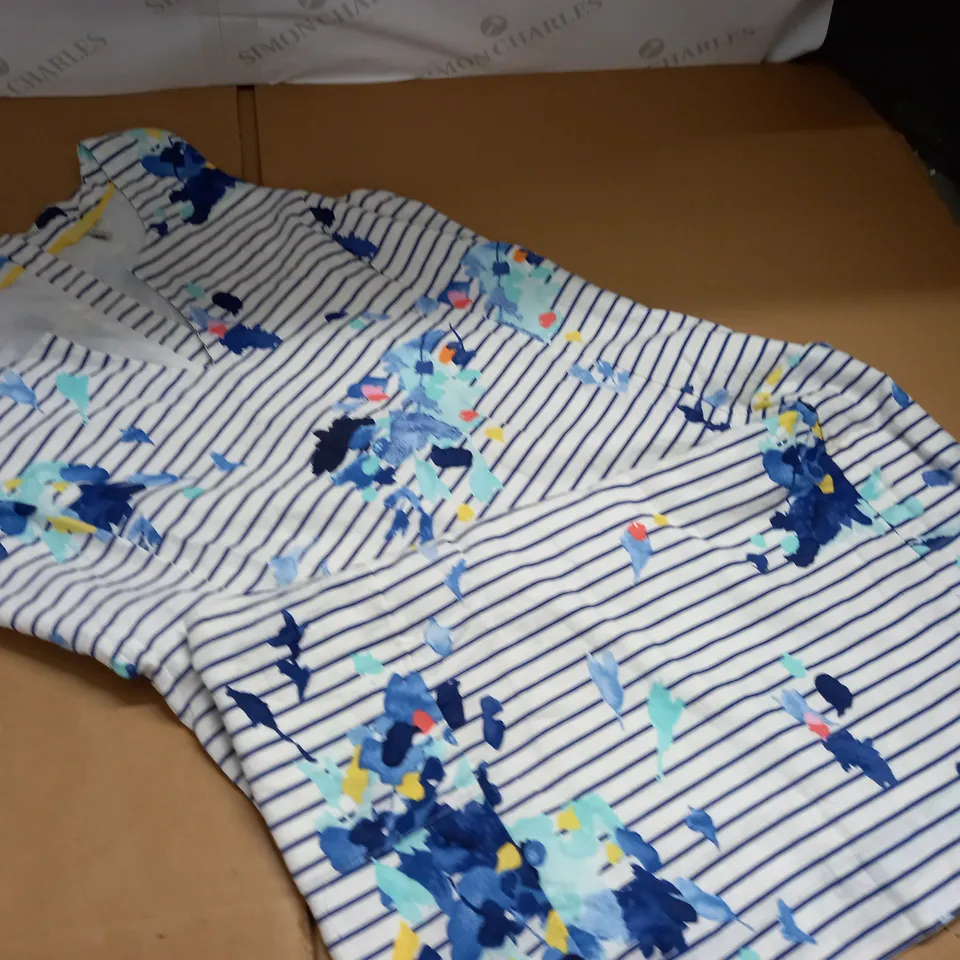 JOULES BLUE FLORAL DRESS - UK 12