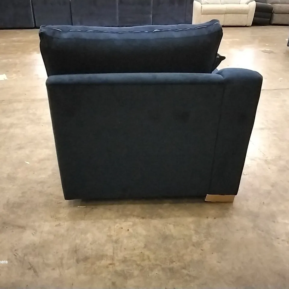 QUALITY BRITISH MANUFACTURED DESIGNER G PLAN BLUE MDNIGHT FABRC SOFA SECTION