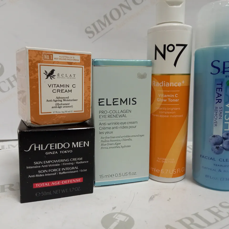 LOT OF APPROX 5 TO INCLUDE VITAMIN C CREAM , FACIAL CLEANSER , VITAMIN C GLOW TONER , ETC