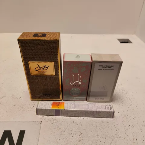 APPROXIMATELY 10 ASSORTED FRAGRANCES TO INCLUDE MOUSUF, YARA, MISS ETC