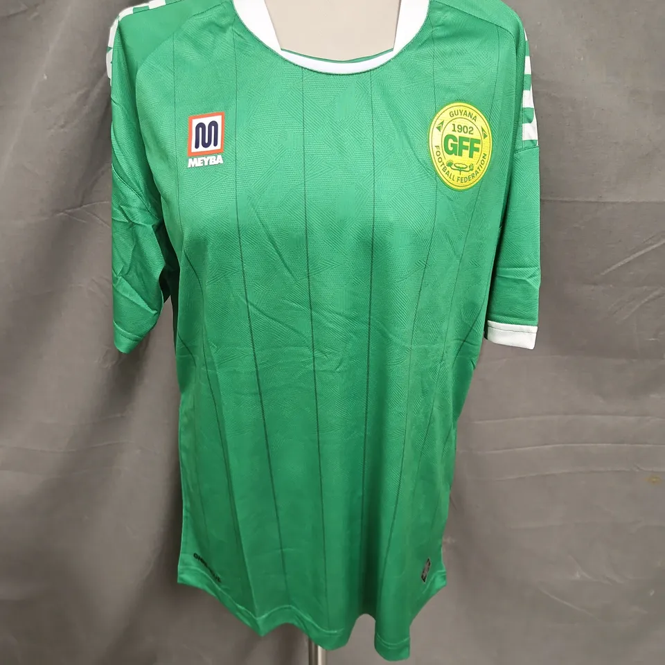 MEYBA GUYANA FF HOME 24/25 MENS JERSEY IN GREEN SIZE L