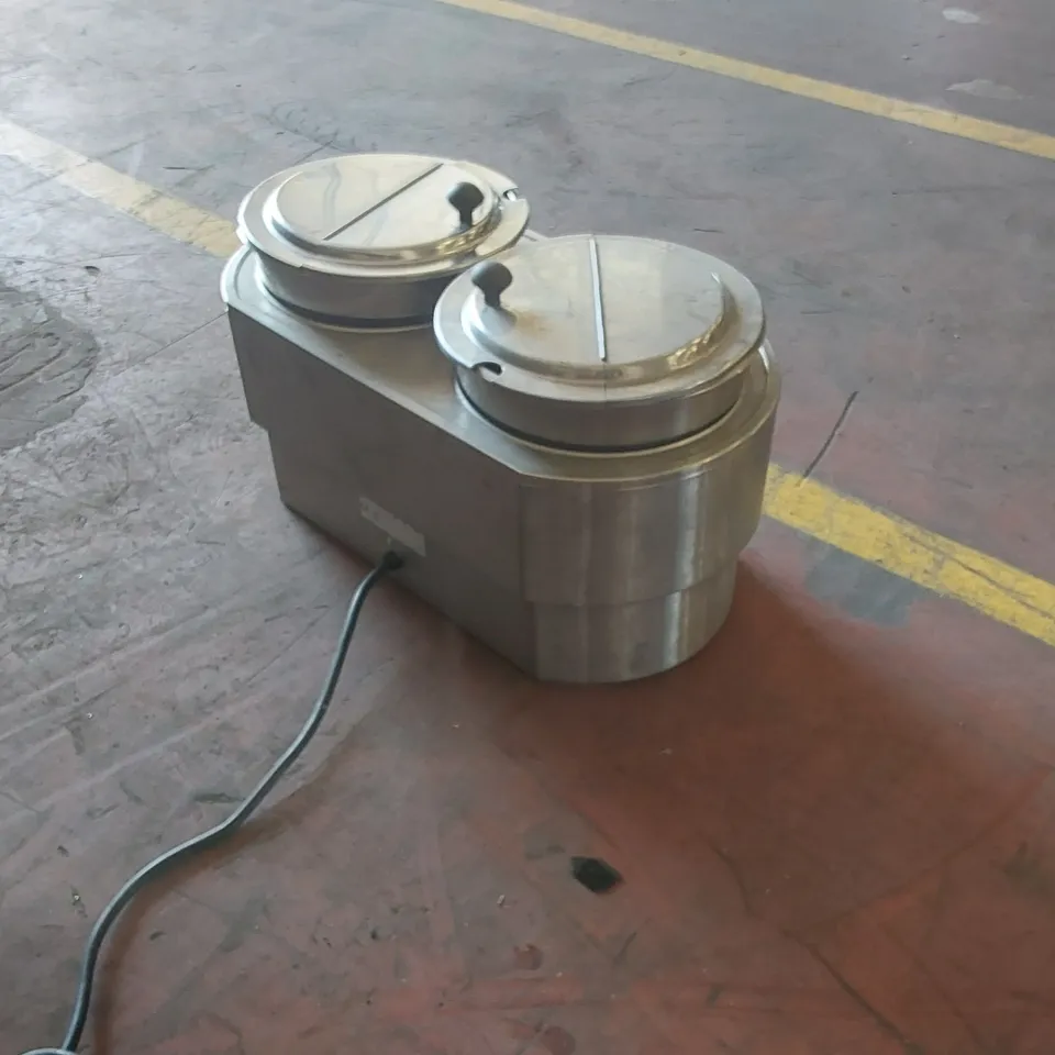 HATCO HEATMAX 2X 10LTR ROUND 2X10LTR HEATED WELL COUNTER TOP DOUBLE WELL RHW2-2 BAIN MARIÉ