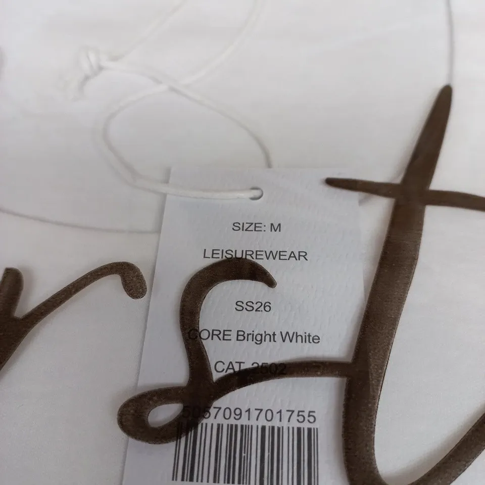 FIRST AVENUE LEISUREWEAR T-SHIRT – WHITE – SIZE M