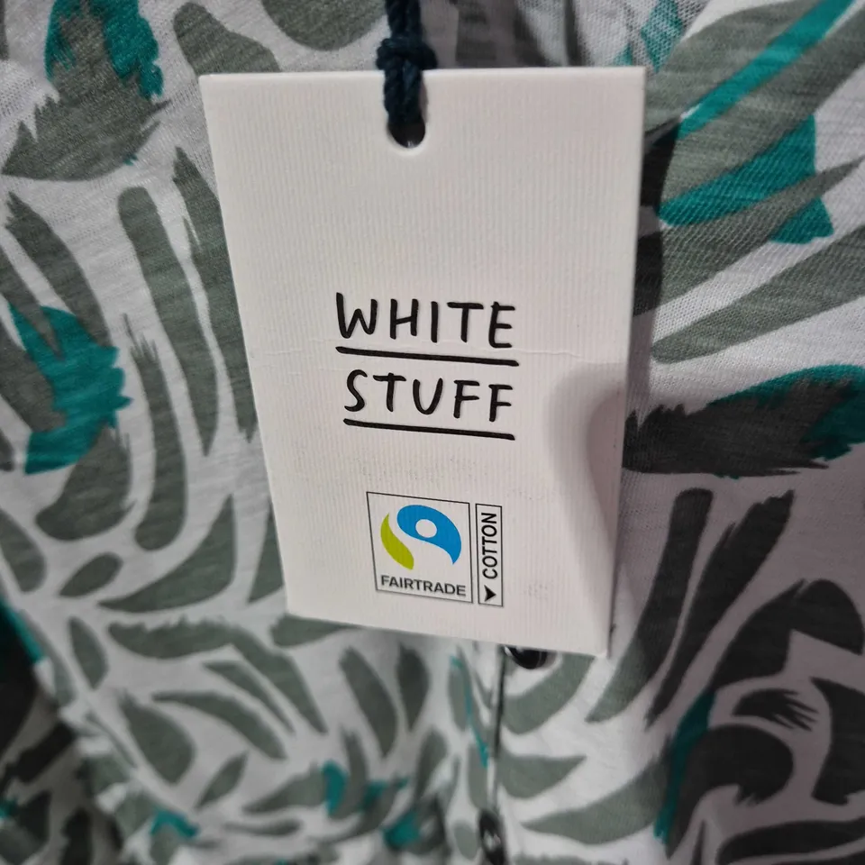 WHITE STUFF WOMEN'S DRESS – LEAF PRINT, UK 12