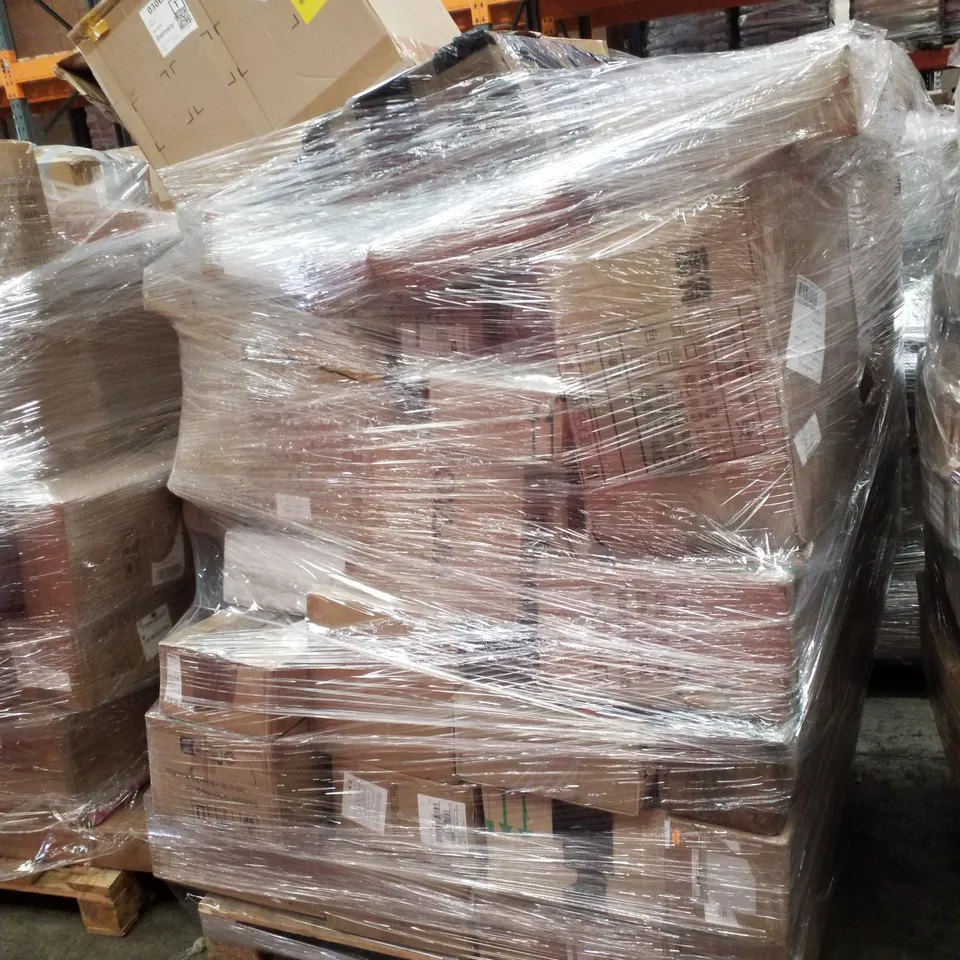 PALLET CONTAINING ASSORTED PRODUCTS INCLUDING AUTOMATIC ROBOT VACUUM CLEANER, PARTY TENT & SUPERLEX CORDED VACUUM CLEANER 