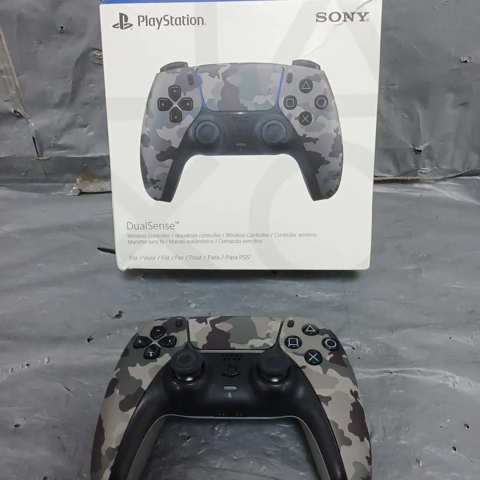 PLAYSTATION 5 DUALSENSE WIRELESS CONTROLLER - GREY CAMOUFLAGE RRP £59.94