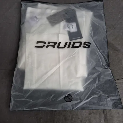 BAGGED DRUIDS CLIMA TROUSERS – WHITE, UK 32/32