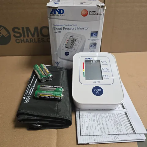 A&D MEDICAL BLOOD PRESSURE MONITOR UA-611 – BOXED