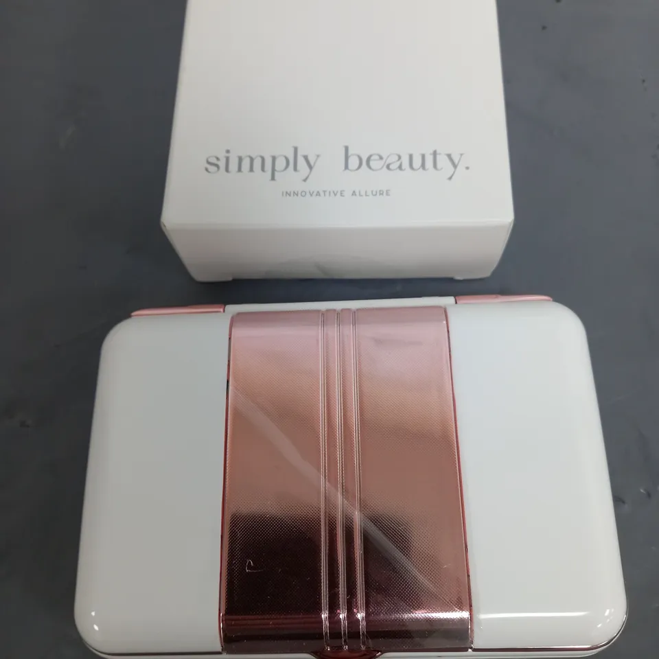 SIMPLY BEAUTY 7X MAGNIFICATION MIRROR WITH LED, TWEEZERS & CRYSTAL NAIL FILE