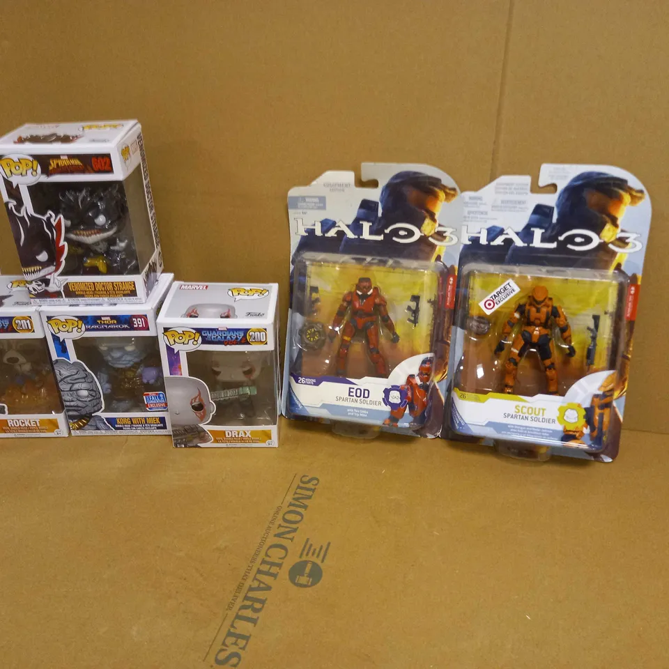 6 ASSORTED MARVEL POP! ACTION FIGURES