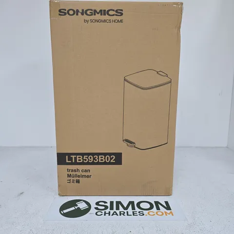 BOXED SONGNOMICS LTB593B02 TRASH CAN IN BLACK