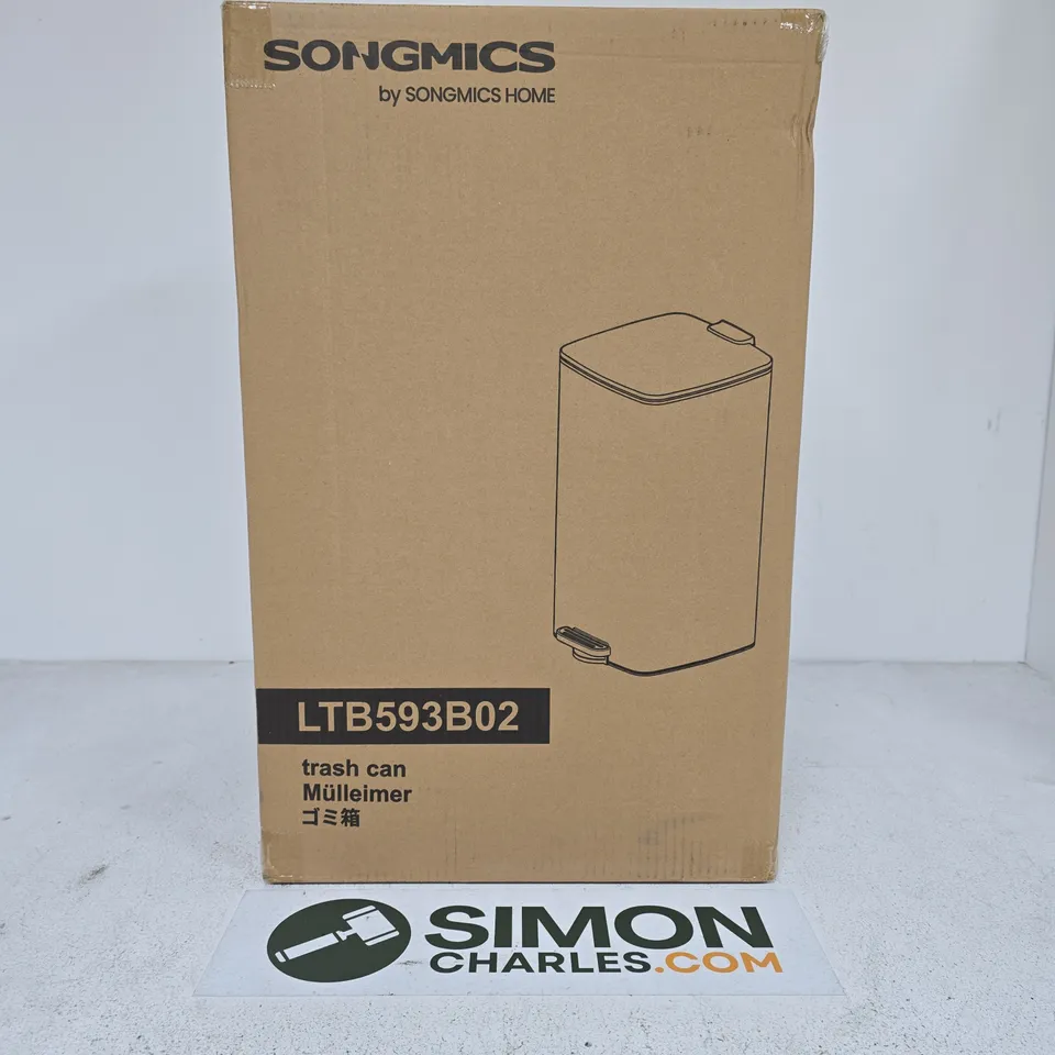 BOXED SONGNOMICS LTB593B02 TRASH CAN IN BLACK