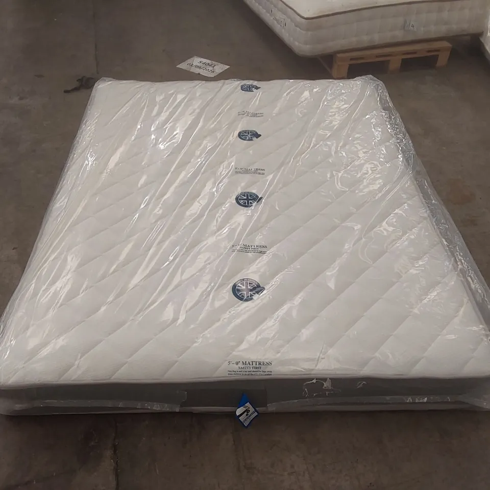 QUALITY BAGGED 150CM AIRSPRUNG MEMORY COMFORT KING SIZE MATTRESS
