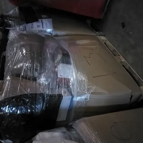 PALLET OF ASSORTED ITEMS INCLUDING FEAGAR MEMORY FOAM CERVICAL PILLOW, MOKO TABLET PILLOW STAND, HITURBO, SEAT CUSHIONS, YEARNING HOME