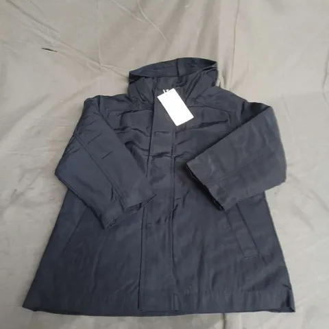 MNG KIDS HOODED ANORAK JACKET IN NAVY SIZE 6