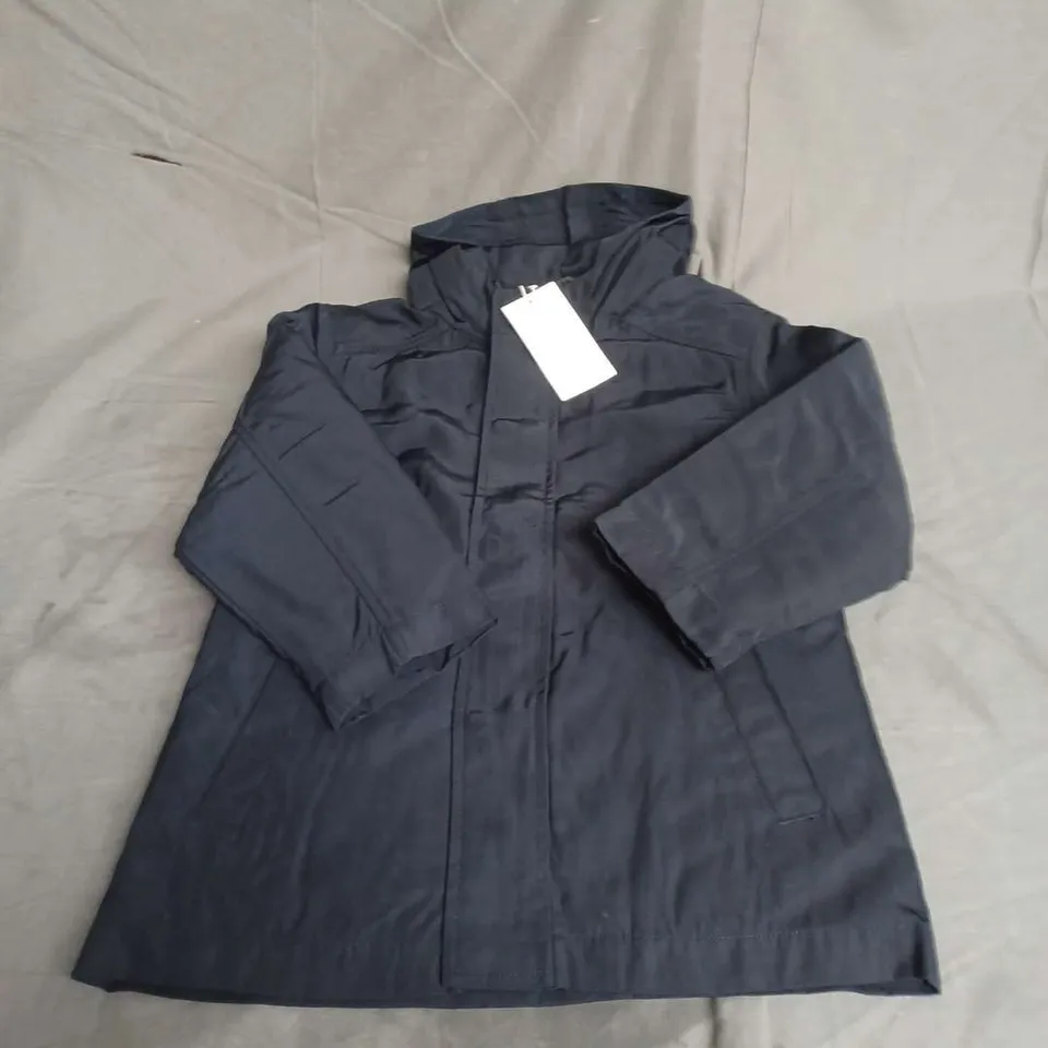 MNG KIDS HOODED ANORAK JACKET IN NAVY SIZE 6