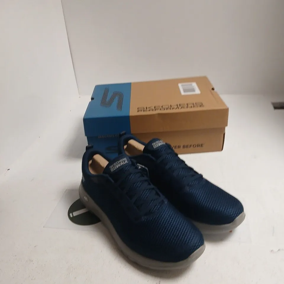 UK 11 SKECHERS GO WALK MAX-EFFORT SNEAKERS – NAVY/GREY