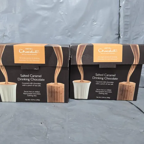 HOTEL CHOCOLAT SALTED CARAMEL HOT CHOCOLATE 10X SINGLE SERVES