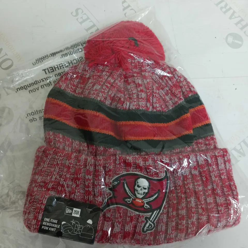 NFL ONE TIME REMOVABLE POM KNIT IN RED