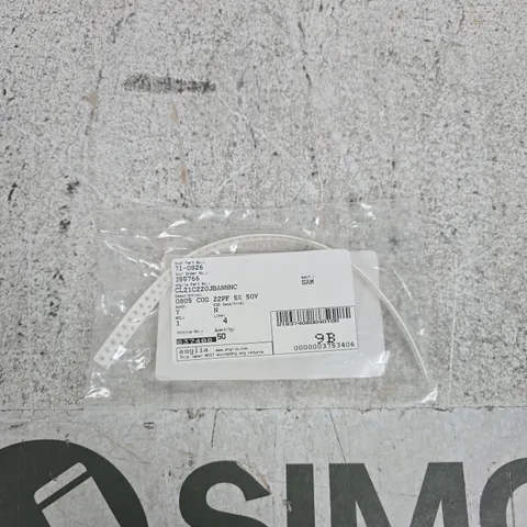 SAMSUNG CERAMIC CHIP CAPACITOR REEL – 22PF, 5%, 50V