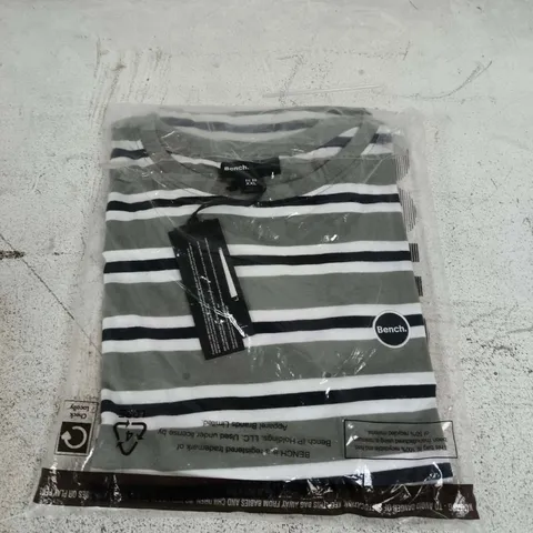 BENCH STRIPED T-SHIRT β SAGE XXL