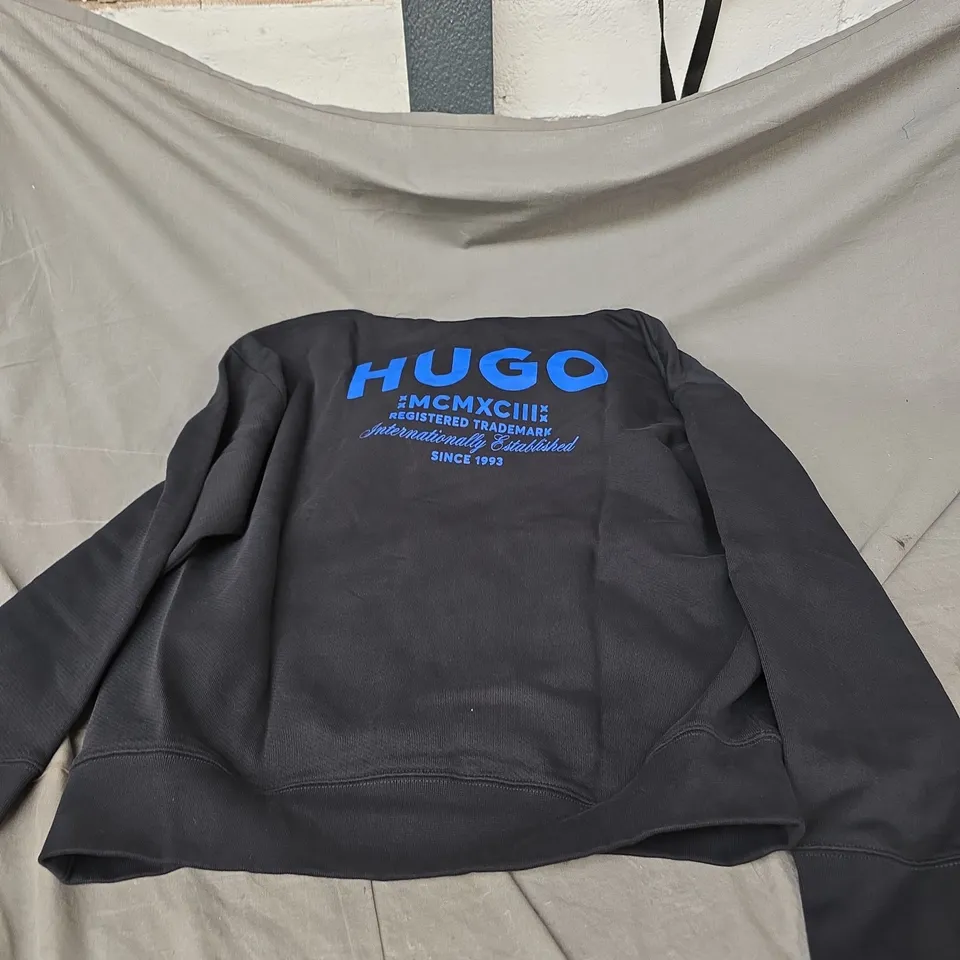 HUGO NAZARDO HOODIE IN BLACK SIZE L