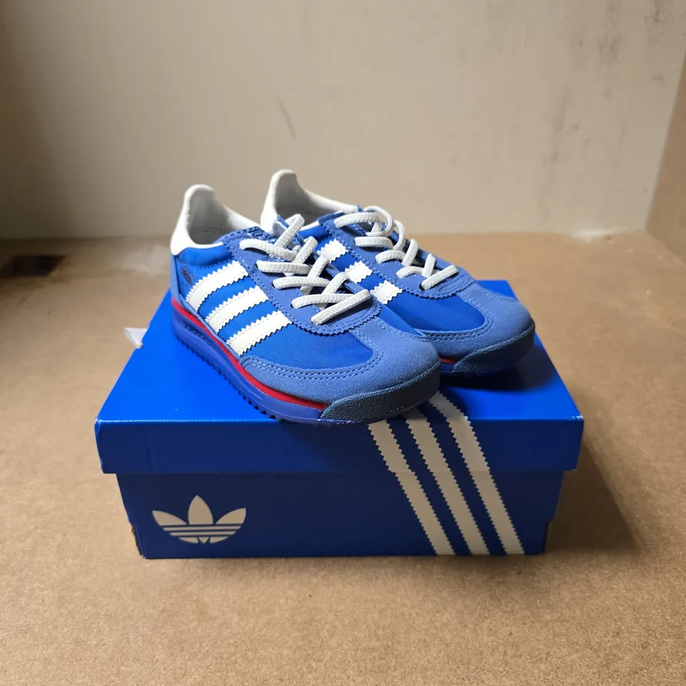 ADIDAS SL 72 RS EL C KIDS' TRAINERS – BLUE/WHITE UK - 10K