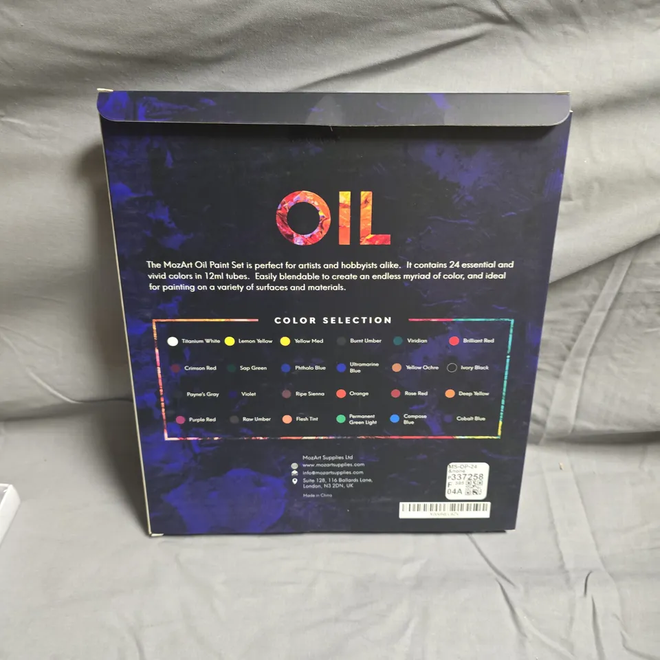APPROXIMATELY 6 MOZART OIL PAINT SET - 24 COLOURS FOR ARTISTS