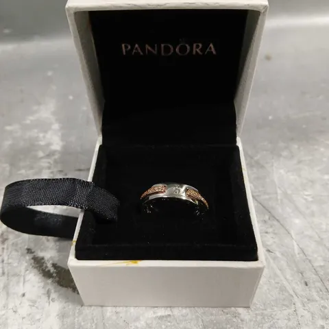 PANDORA TWO TONE RING 