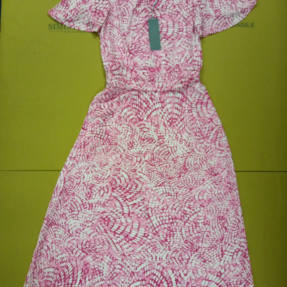 BRAND NEW RUTH LANGSFORD RUCHED DETAIL MIDI DRESS TALL UK SIZE 8