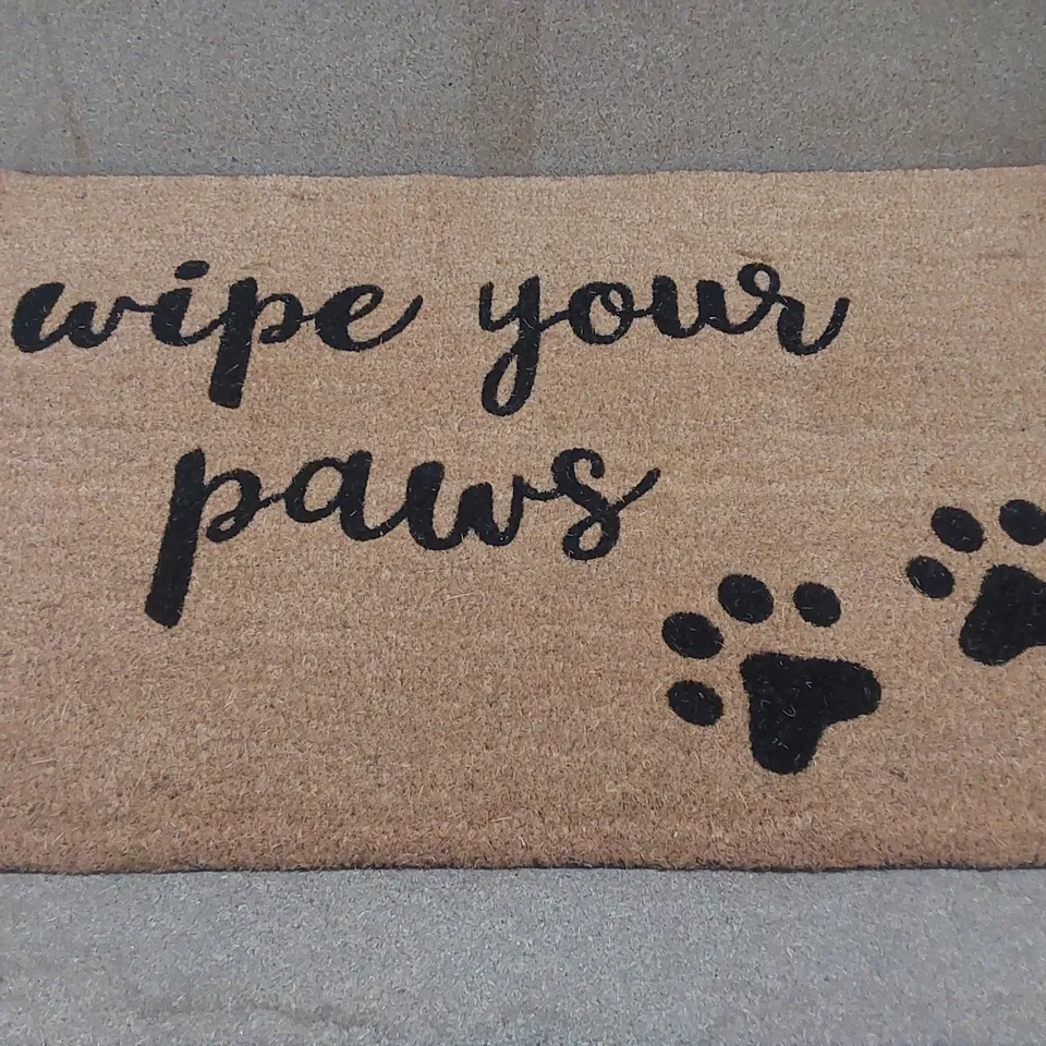 NICOLA SPRING - COIR DOOR MAT - PAWS 