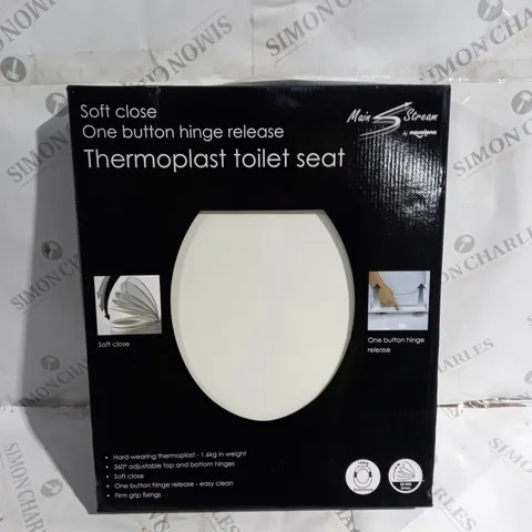 BOXED MAIN STREAM SOFT CLOSE THERMOPLAST TOILET SEAT