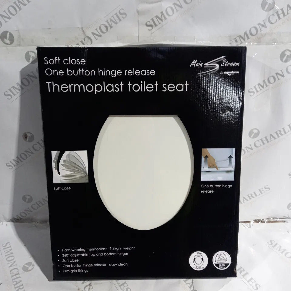 BOXED MAIN STREAM SOFT CLOSE THERMOPLAST TOILET SEAT