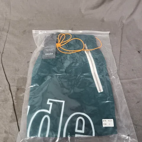RHUDE TEAL SHORTS - SIZE SMALL