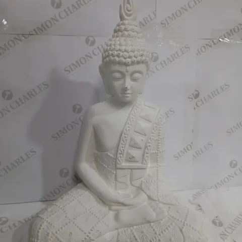KELLY HOPPEN INDOOR OUTDOOR LARGE BUDDHA STATUE - WHITE