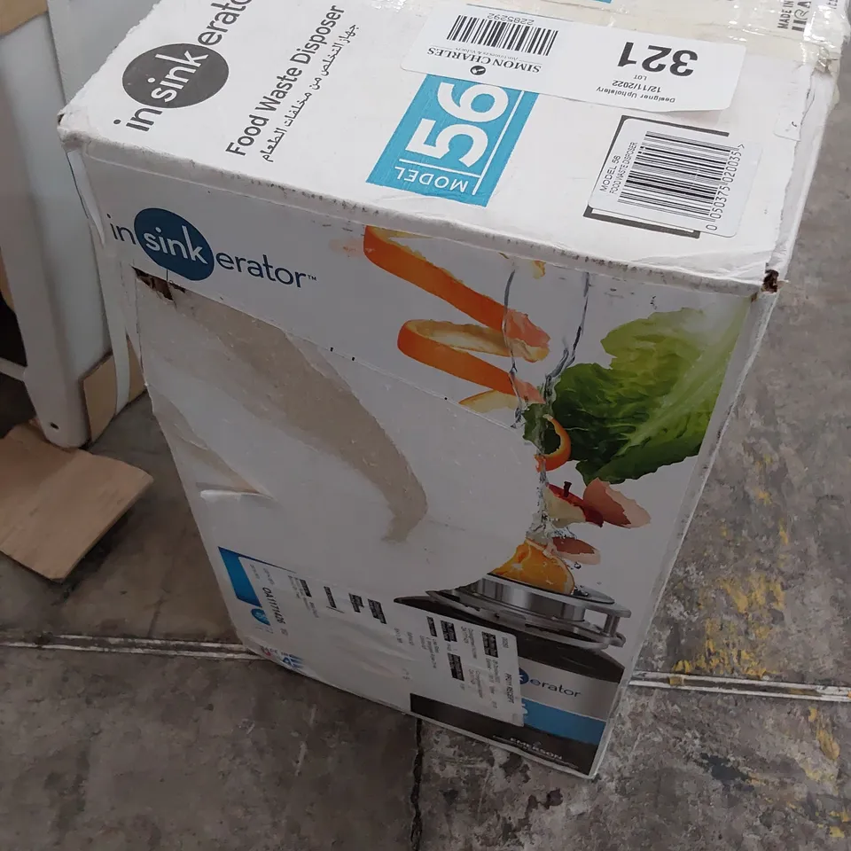 BOXED INSINKERATOR FOOD WASTE DISPOSER MODEL 56