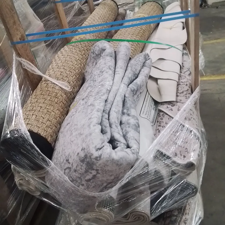 PALLET OF APPROXIMATELY 20 QUALITY DESIGNER RUGS