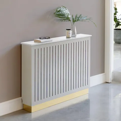 BOXED LAURA JAMES LLIANA MEDIUM RADIATOR COVER - SNOW WHITE