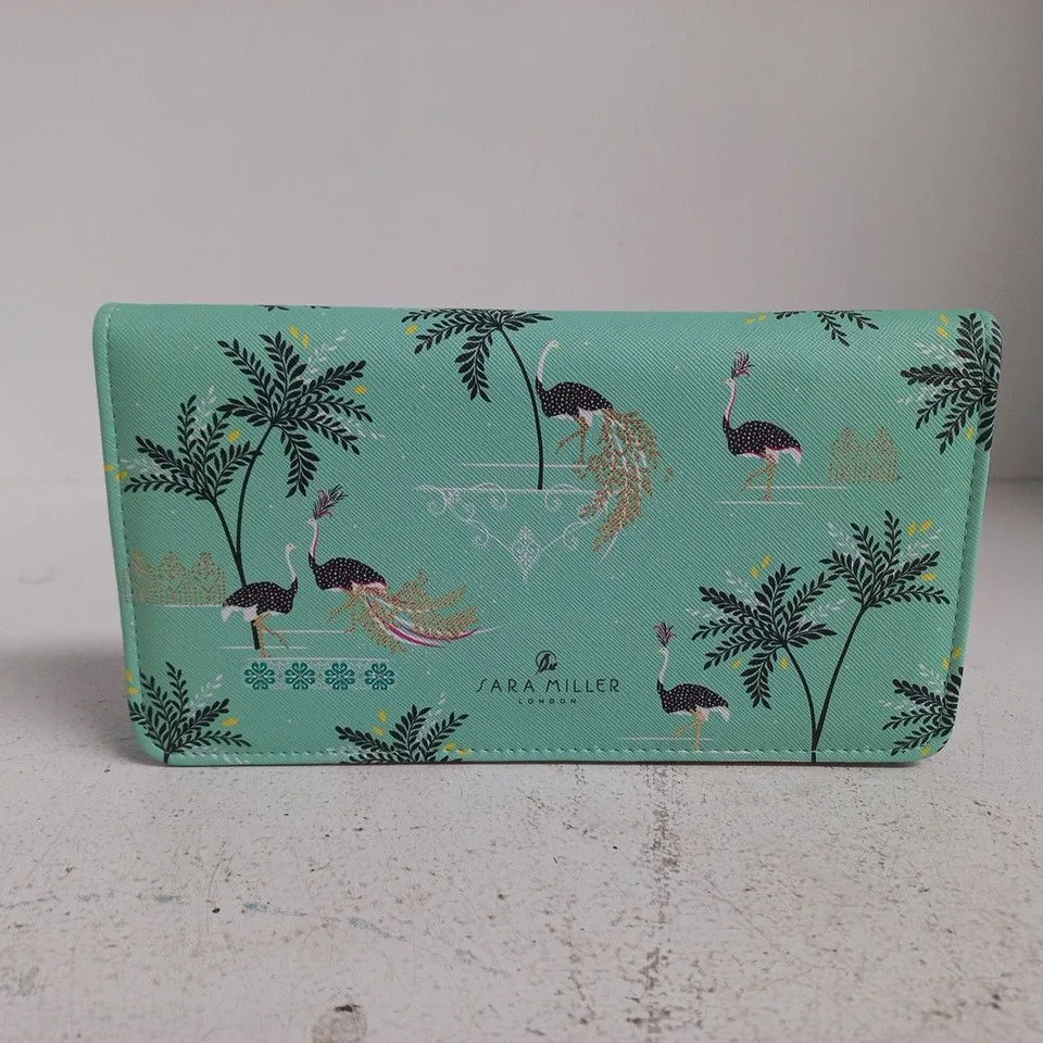 SARA MILLER LONDON WALLET – FLAMINGO PRINT, TURQUOISE