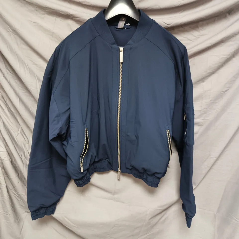 SWEATY BETTY EXPLORER BOMBER JACKET – UK L, NAVY BLUE (SB9608E)
