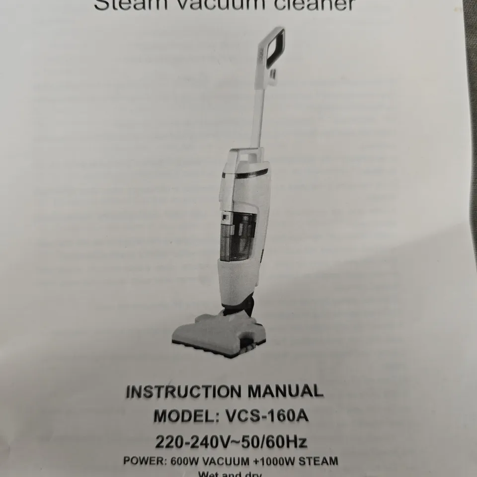 BOXED HOMESMART STEAM VACUUM CLEANER