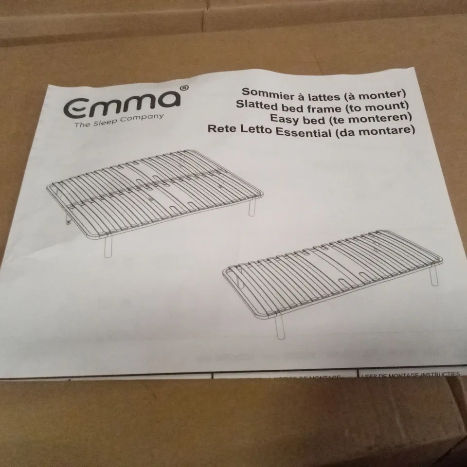 BRAND NEW BOXED EMMA SLATTED BED FRAME - 135 X 190 DOUBLE (1 BOX)