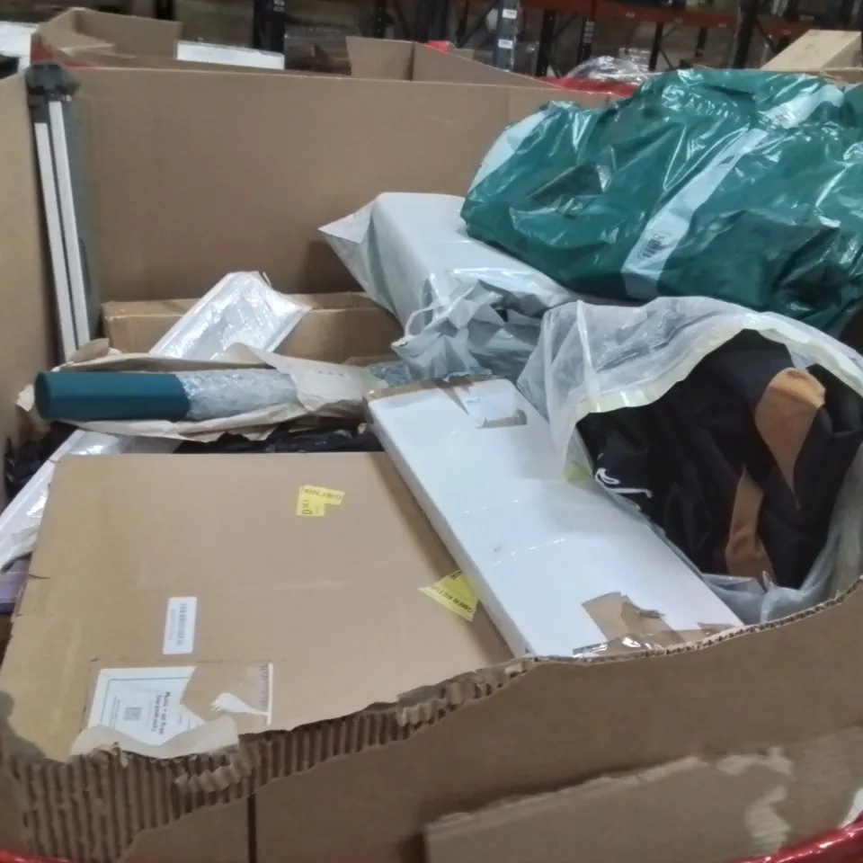 PALLET OF ASSORTED HOUSEHOLD GOODS AND PRODUCTS TO INCLUDE;INDUCTION HOB,VACUUM STAND,CEILING FAN WITH LIGHT