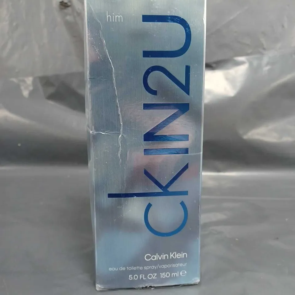 SEALED CALVIN KLEIN IN2U HIM 150ML EAU DE TOILETTE