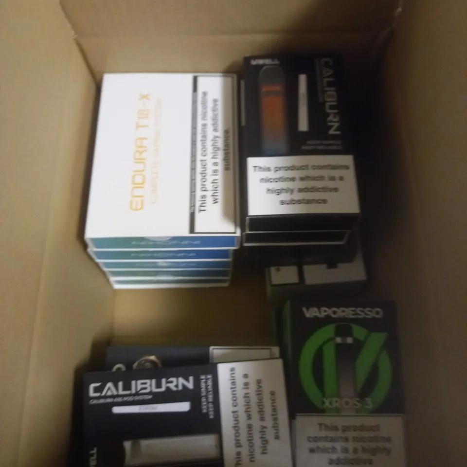 APPROXIMATELY 20 BOXED E-CIGARETTES TO INCLUDE UWELL, VAPORESSO, INNOKIN ETC