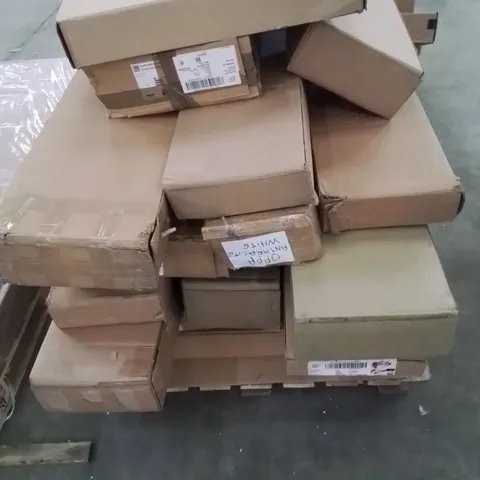 PALLET CONTAINING VARIOUS INCOMPLETE BOXED FURNITURE PARTS
