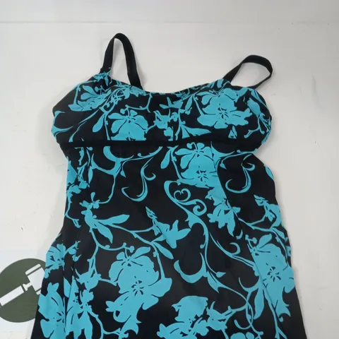 BONPRIX WOMEN'S TEAL FLORAL PRINT SHAPEWEAR SUIT - UK 22