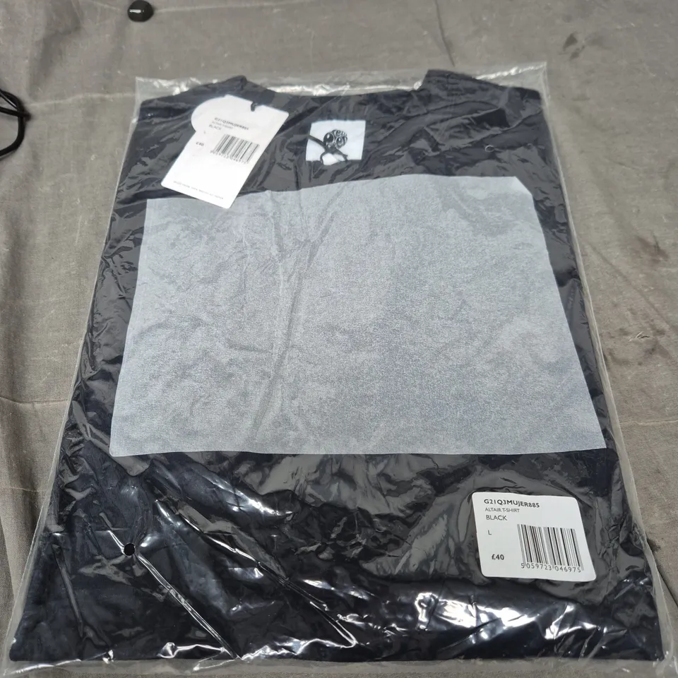 UK SIZE L PRETTY GREEN T-SHIRT – BLACK
