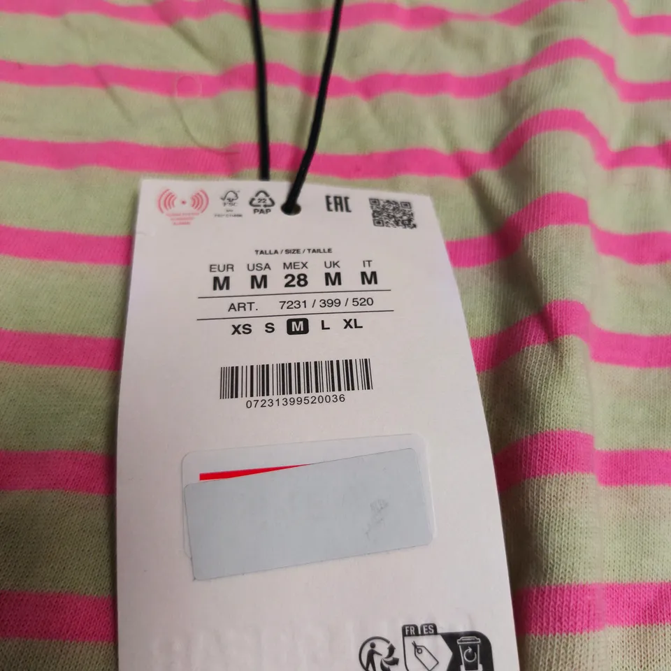 PULL&BEAR STRIPED LONG SLEEVE TOP UK M