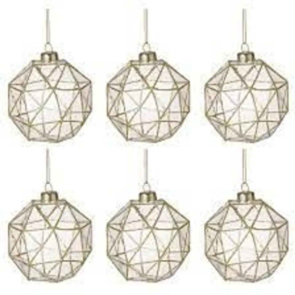 BOXED PRISM CHRISTMAS BAUBLE 